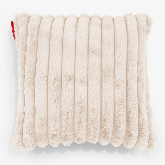 Kussenhoes 47 x 47cm - Ultra Pluche Corduroy Crème 01