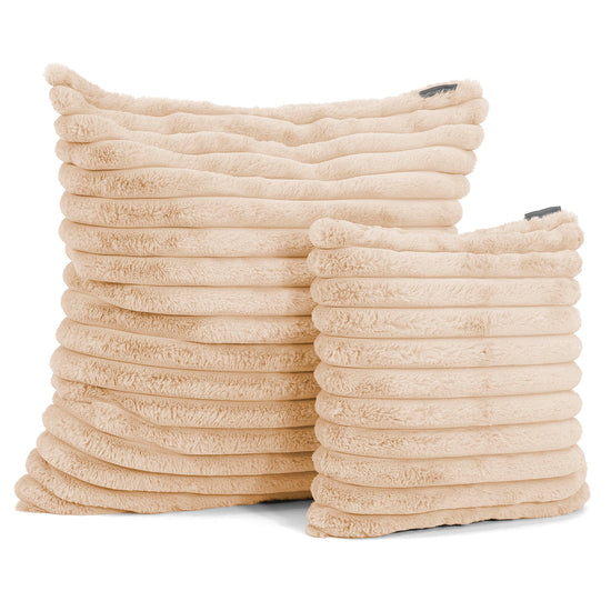 Kussenhoes 47 x 47cm - Ultra Pluche Corduroy Perzik 02