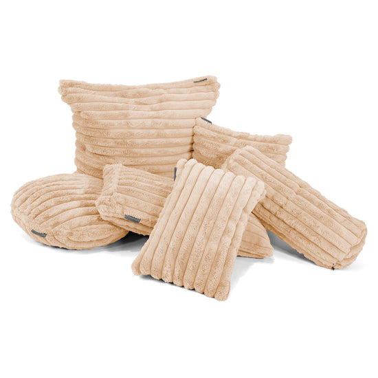 Kussenhoes 47 x 47cm - Ultra Pluche Corduroy Perzik 03