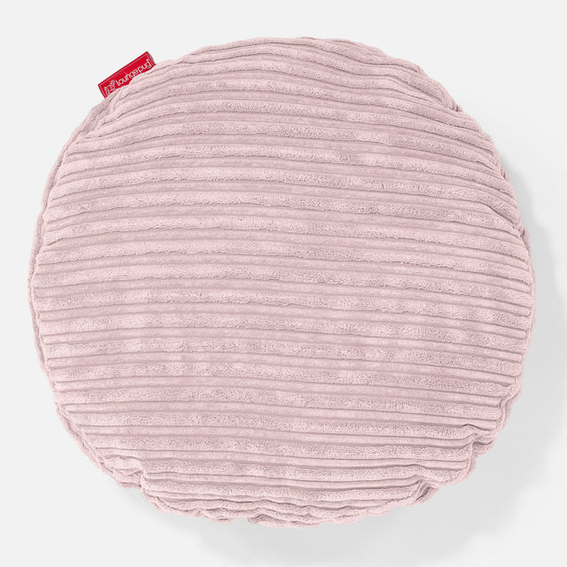 Kussen Rond 50cm - Corduroy Blozen Roze 01