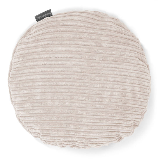 Kussen Rond 50cm - Corduroy Ivoor 01
