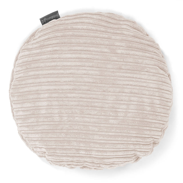 Kussen Rond 50cm - Corduroy Ivoor 01