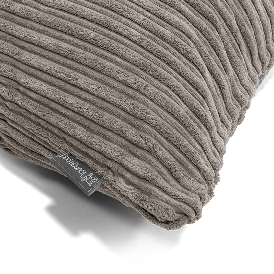 Kussen Rond 50cm - Corduroy Graphite Grijs 02