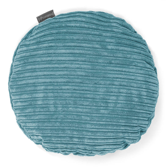 Kussen Rond 50cm - Corduroy Petrol 01