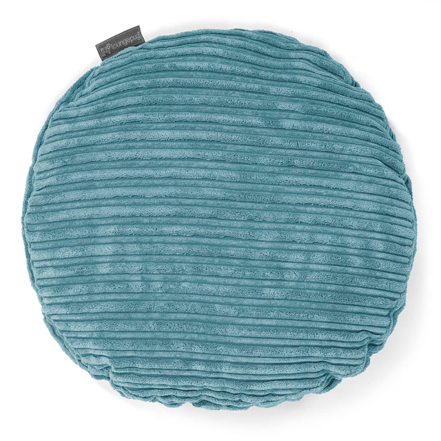 Kussen Rond 50cm - Corduroy Petrol 01