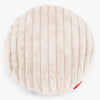 Kussenhoes Rond 50cm - Ultra Pluche Corduroy Crème 01