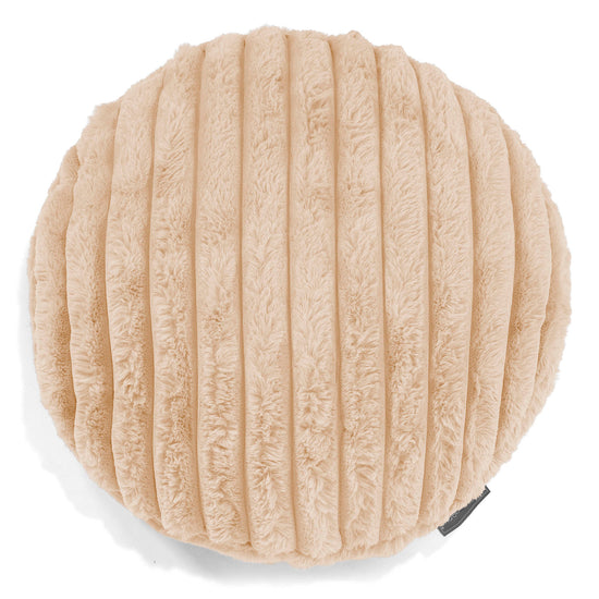 Kussenhoes Rond 50cm - Ultra Pluche Corduroy Perzik 01