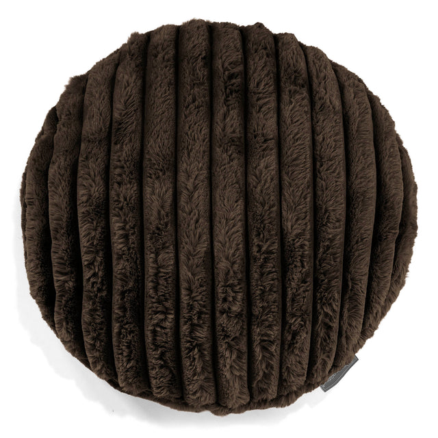 Kussenhoes Rond 50cm - Ultra Pluche Corduroy Sabel 01