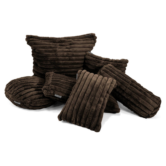 Kussenhoes Rond 50cm - Ultra Pluche Corduroy Sabel 02