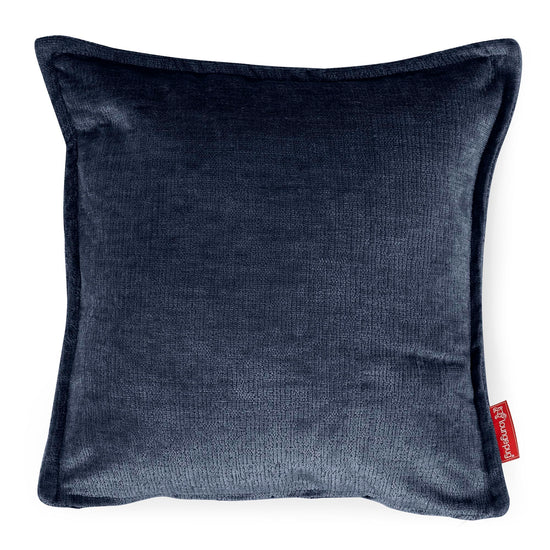 Kussenhoes 47 x 47cm - Chenille Marineblauw 01