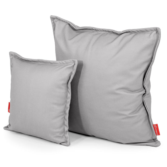 Kussenhoes 47 x 47cm - Veganistisch Leer Grijs 02