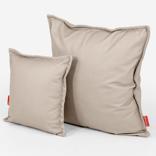 Kussenhoes 47 x 47cm - Veganistisch Leer Ivoor 02