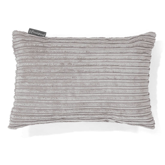 Langwerpige Kussenhoes 35 x 50cm - Corduroy Aluminium Zilver 01