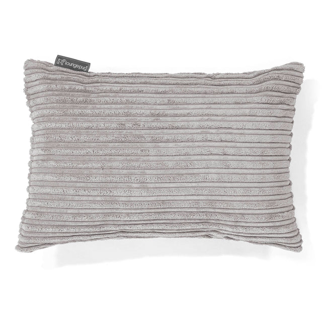 Langwerpige Kussenhoes 35 x 50cm - Corduroy Aluminium Zilver 01