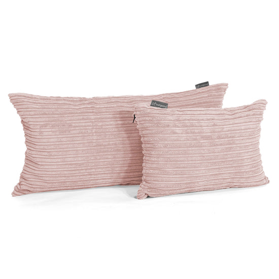 Langwerpige Kussen 35 x 50cm - Corduroy Blozen Roze 03