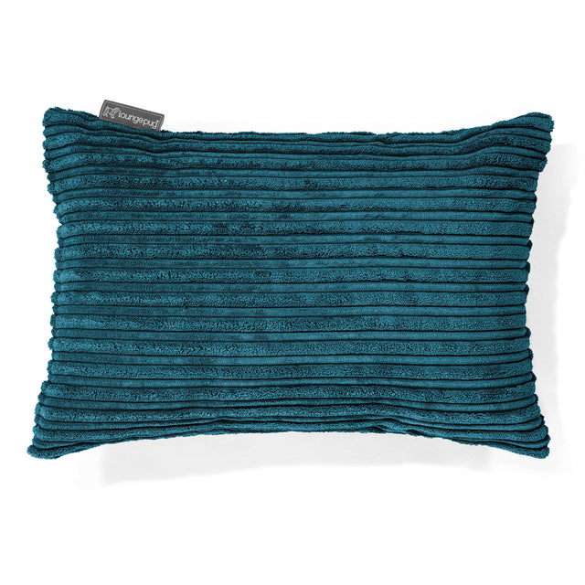 Langwerpige Kussen 35 x 50cm - Corduroy Teal 01