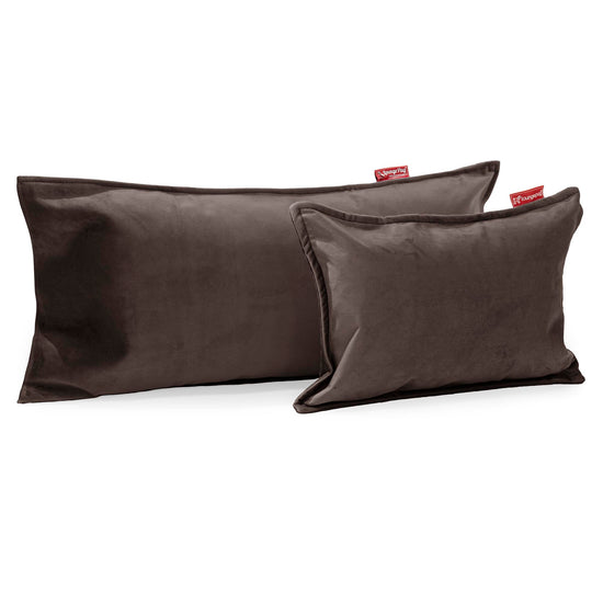 Langwerpige Kussen 35 x 50cm - Fluweel Espresso 03