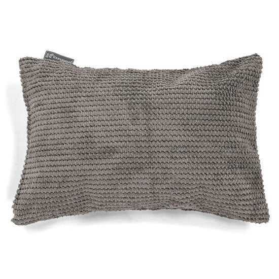 Langwerpige Kussen 35 x 50cm - Pompom Antraciet 01