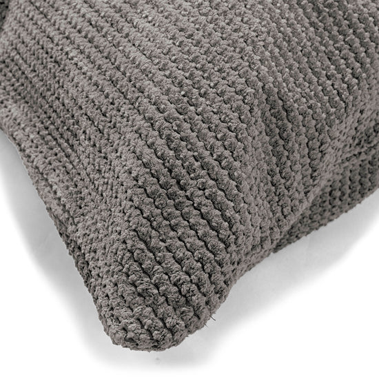 Langwerpige Kussen 35 x 50cm - Pompom Antraciet 02