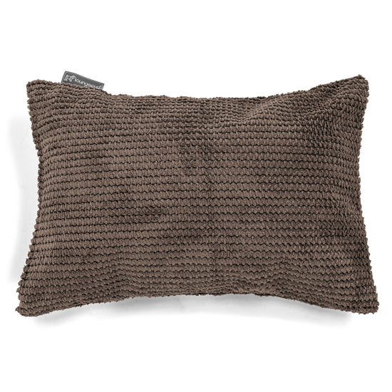 Langwerpige Kussen 35 x 50cm - Pompom Chocolade 01