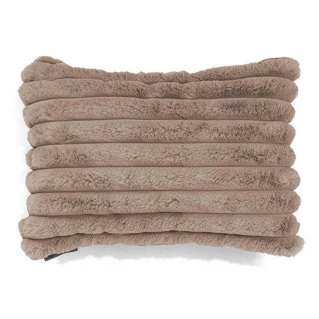 Langwerpige Kussenhoes 35 x 50cm - Ultra Pluche Corduroy Mink 01
