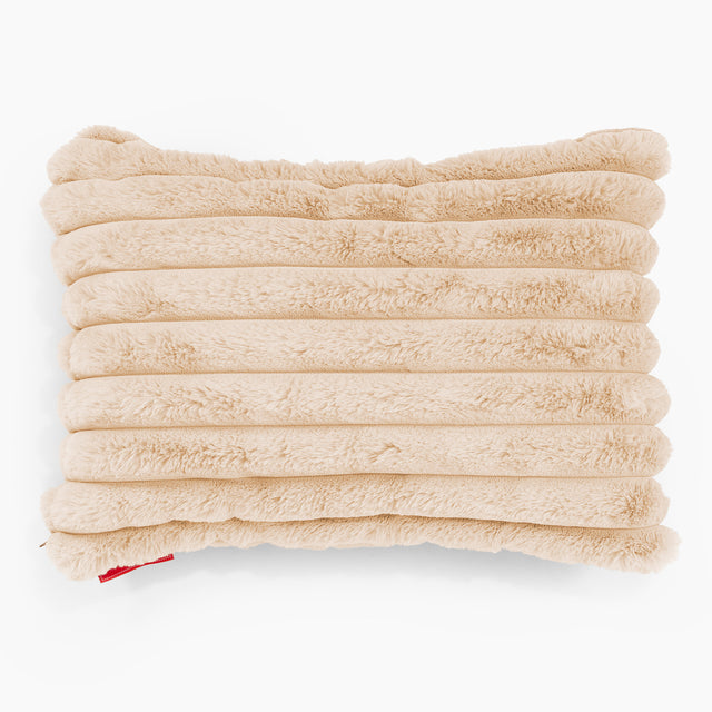 Langwerpige Kussenhoes 35 x 50cm - Ultra Pluche Corduroy Perzik 01