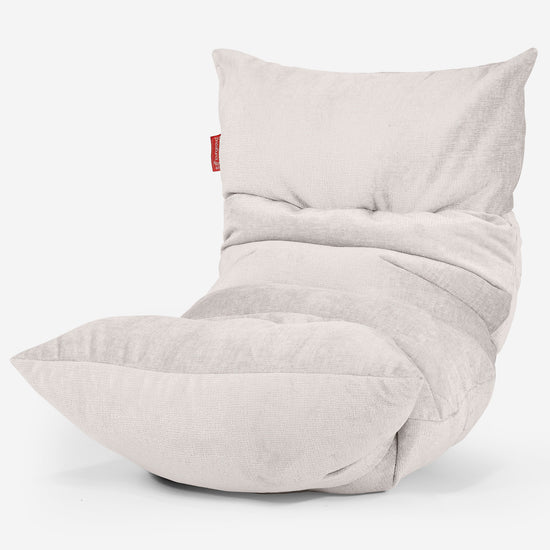 Loungzitzakstoel Eva - Chenille Crème 01