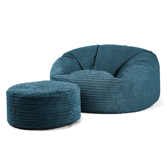 Mammoet Zitzak Bank - Corduroy Marineblauw 04