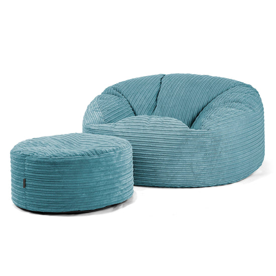 Mammoet Zitzak Bank - Corduroy Petrol 04