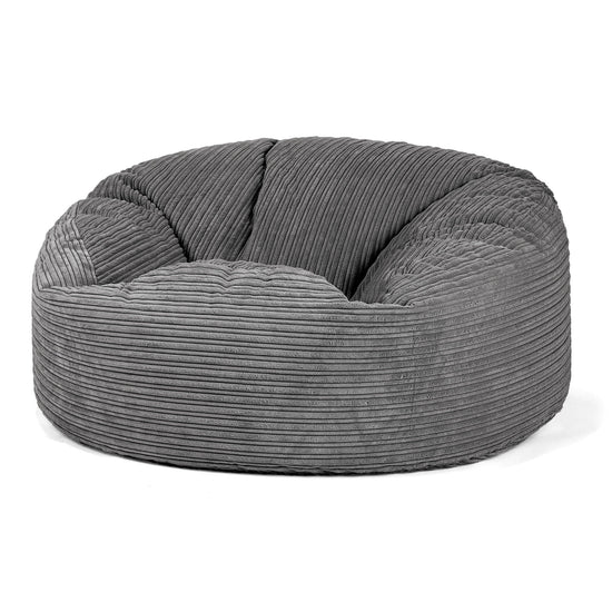 Mammoet Zitzak Bank - Corduroy Steelgrijs 01