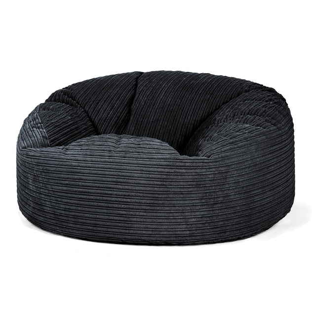 Mammoet Zitzak Bank - Corduroy Zwart 01