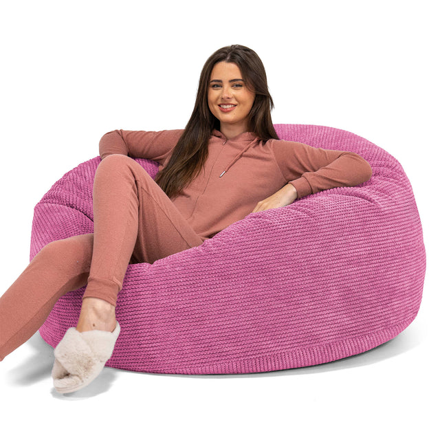 Mammoet Zitzak Bank - Pompom Roze 01
