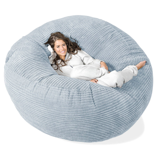 Mega-Mammoet Zitzak Bank - Corduroy Baby Blauw 01