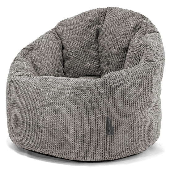 Omhelzing Zitzak Stoel - Pompom Antraciet 01