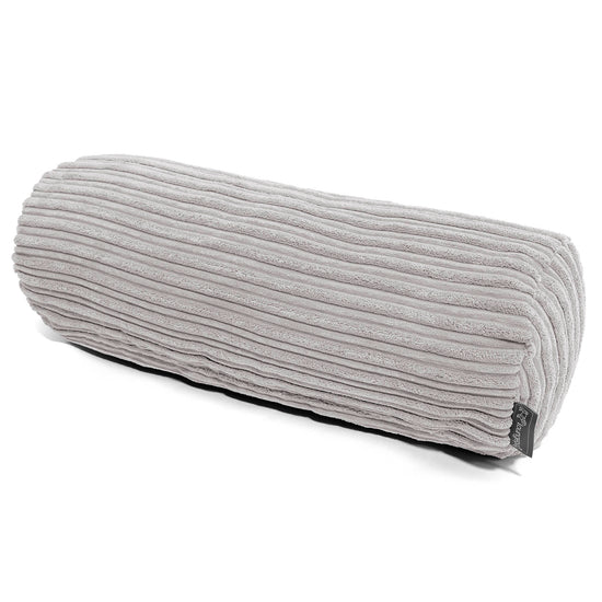 Rolkussenhoes 20 x 55cm - Corduroy Aluminium Zilver 01