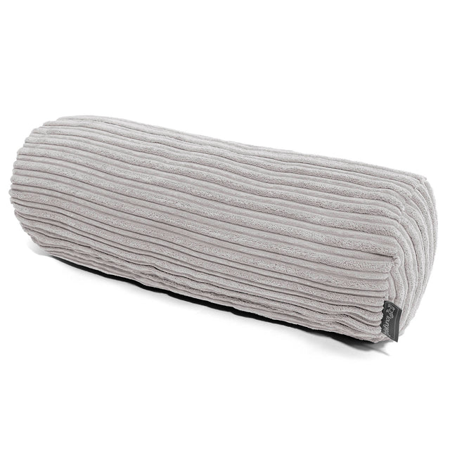 Rolkussenhoes 20 x 55cm - Corduroy Aluminium Zilver 01