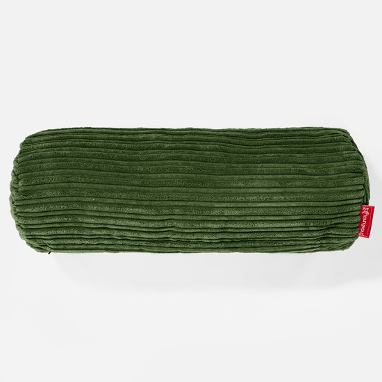 Rolkussenhoes 20 x 55cm - Corduroy Bosgroen 02