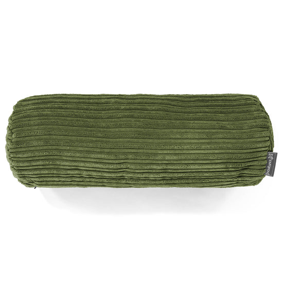 Rolkussenhoes 20 x 55cm - Corduroy Bosgroen 02