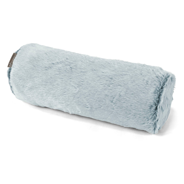 Rolkussen 20 x 55cm - Nepkonijnenbont Stoffig Blauw 01