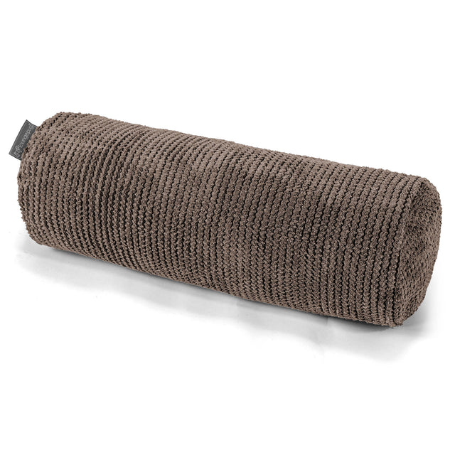 Rolkussen 20 x 55cm - Pompom Chocolade 01