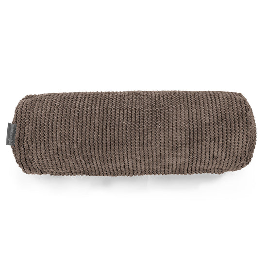 Rolkussen 20 x 55cm - Pompom Chocolade 02