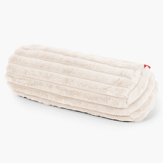 Rolkussenhoes 20 x 55cm - Ultra Pluche Corduroy Crème 01