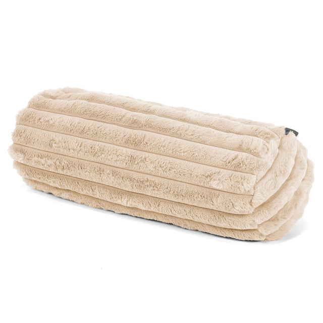 Rolkussenhoes 20 x 55cm - Ultra Pluche Corduroy Crème 01