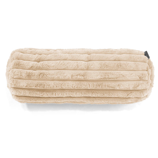 Rolkussenhoes 20 x 55cm - Ultra Pluche Corduroy Crème 02