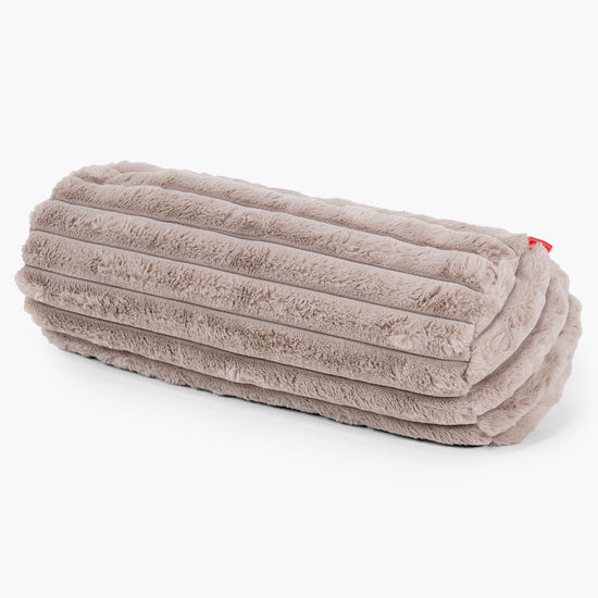 Rolkussenhoes 20 x 55cm - Ultra Pluche Corduroy Mink 01