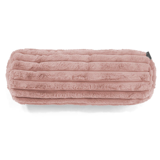 Rolkussenhoes 20 x 55cm - Ultra Pluche Corduroy Stoffig Roze 02