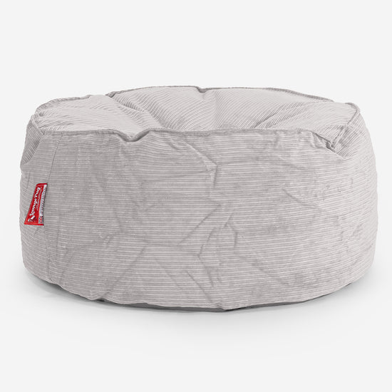 Ronde Poef - Ribfluweel Steen 01