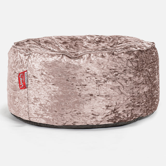 Ronde Poef - Vintage Fluwelen Truffle 01