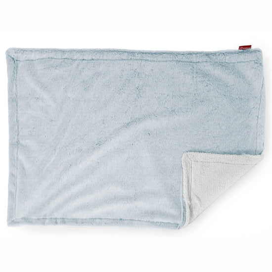 Sherpa-sprei / Deken - Nepkonijnenbont Stoffig Blauw 03