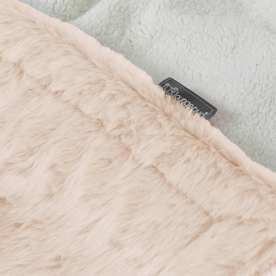 Sherpa-sprei / Deken - Nepkonijnenbont Wit 02